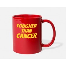 Tougher Than Cancer Red Mugs